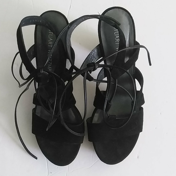 Stuart Weitzman Chunk Block heel Platform Sandals - Picture 1 of 6